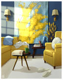 Yellow/Blue lounge